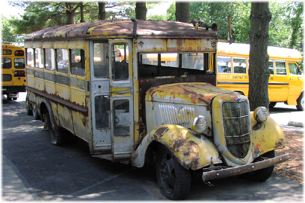 Old Bus at Chestnut Ridge Yard